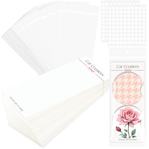 100Pcs Car Coaster Packaging for Selling
