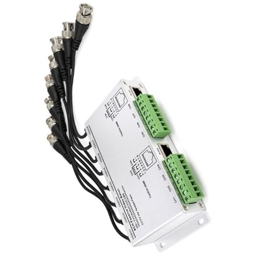 Balun pasivo de 8 canales para CCTV con instalación flexible y alta compatibilidad