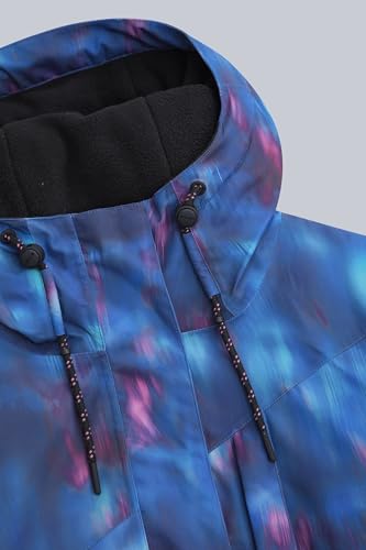Animal Tignes Printed Womens Snow Jacket - Waterproof Coat with Taped Seams & Padded Insulation, Thermal Tested -20 °C - Winter Skiing, Sports, Walking Purple Women's Size 12 - Image 7
