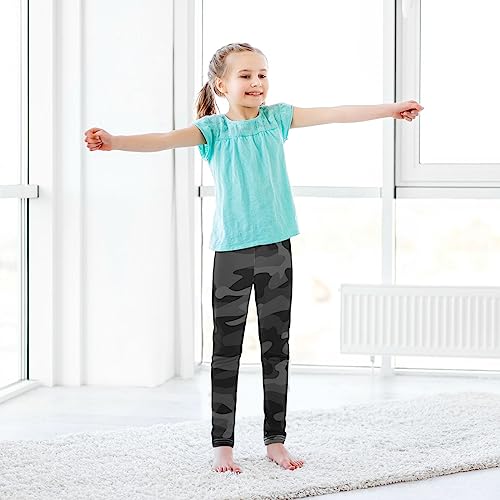 Aflyko Calça legging infantil para treino de dança comprimento até o tornozelo 4-10T, Multicolorido-