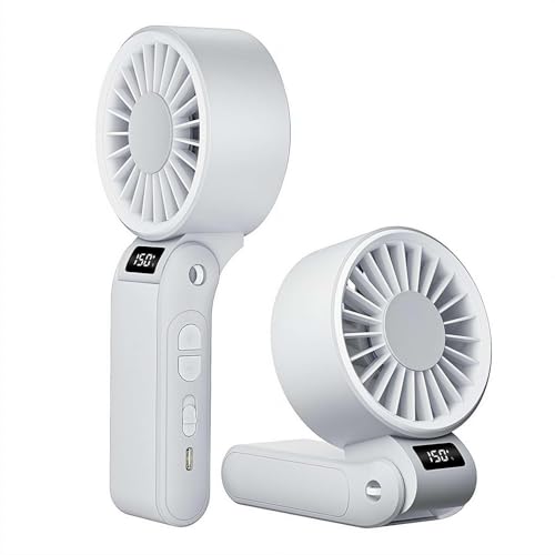 Ventilateur portatif QHQQXN mini ventilateur rechargeable 5000 mAh