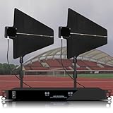 BDJSN Amplificador De Señal De Micrófono Inalámbrico con 2 Paletas Aéreas, Sistema De Distribución De Antena Inalámbrica UHF, 3280 Pies, Rango De Frecuencia 400-950 MHz, para Escuelas, Escenarios