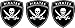 Etaia 3,5x4 cm - 3 x Mini Auto Aufkleber Pirat Totenkopf Skull Piraten Schädel Sticker Bike Biker Motorrad Fahrrad Handy Fahrradaufkleber
