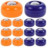 LOORGVEL Lot de 20 Mini Palets de Jeu de Curling Bowling en Polypropylène, Bleu et Orange,...