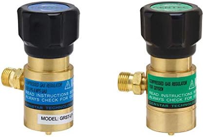 Juego de reguladores de antorcha pequeña Gentec GRST-LP y GRST-X para tanques desechables