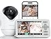 Dr.Care Smart WiFi Baby Monitor VistaView Lite, Schermo 4' 720P, Fotocamera 1080P, App, Allarmi Movimento, Visione Notturna, Batteria 3000mAh, Audio Bidirezionale, Portata 390m immagine