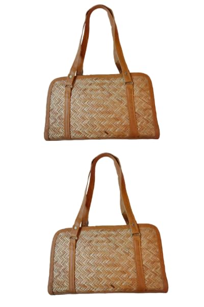 classique Shital Pati Hand Bag Bamboo Bag Eco-Friendly Specially for Ladies-picture-42