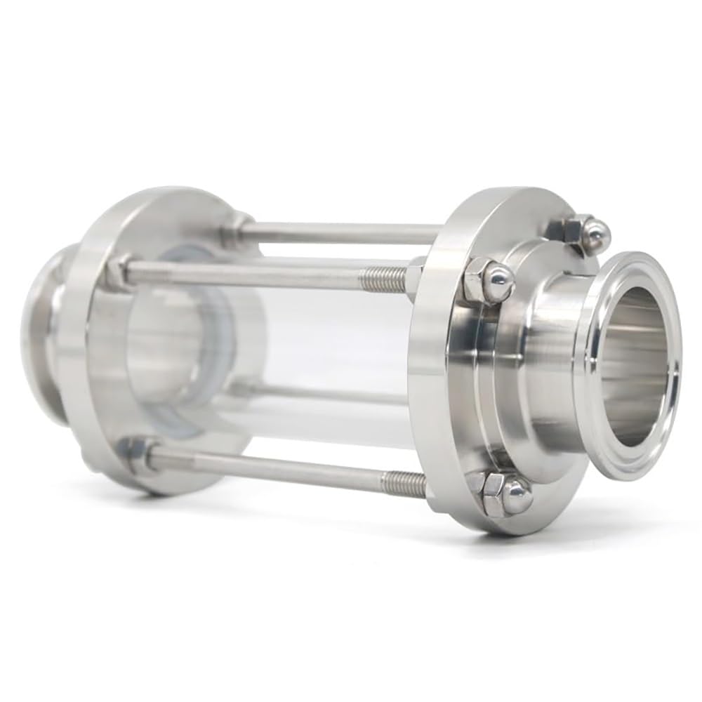 Tubo de observación de flujo de acero inoxidable 304-1,5" a 4,5" - Indicador de flujo de espejo for procesamiento de productos químicos y alimentos(Sight Glass 4in)