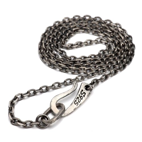 シルバー925 角アズキチェーン 45cm