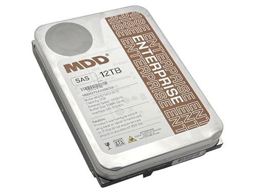 Image of MDD MAXDIGITALDATA 12TB 7200RPM 256MB Cache SAS 12.0Gb /s 3.5inch Internal Enterprise Hard Drive (MDD12TSAS25672E) - [ NOT a SATA HDD ] (Renewed)