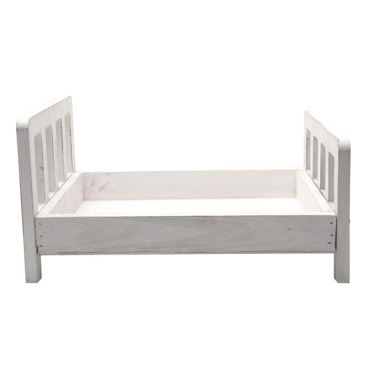Accesorios de fotografía de recién nacidos, fondo de cama de madera, fondo de fotos de bebés, cama de madera pequeña de bricolaje, cama extraíble, accesorios de accesorios de cuna de estudio, accesor