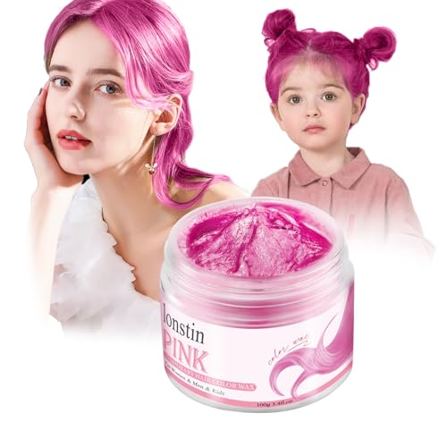 Tinte temporal para cabello color rosa 3.4 fl oz