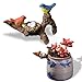 DIYBravo Miniatur Vogelfiguren aus Kunstharz Harz Vogel Tierfiguren Simulation Tiermodell für Rasen Garten Dekorationen Tier Skulptur Vogeldekoration für Zuhause Hof Ornamente (A)