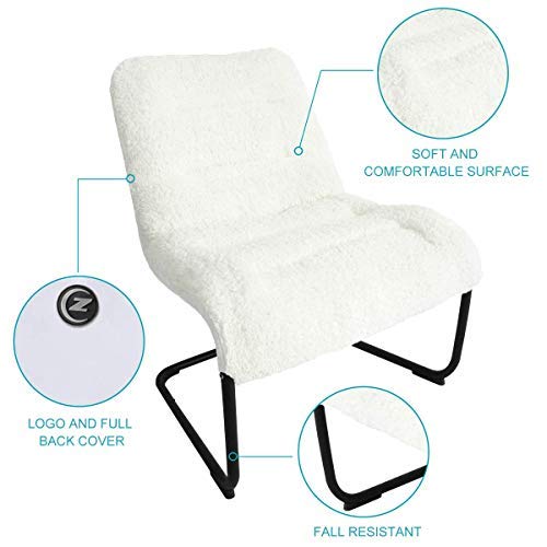 Zenree Living Room Chair Lounge Accent Upholstered Chairs With Sherpa Seat For Bedroom Dorm Teen's Den Indoor #TOP3