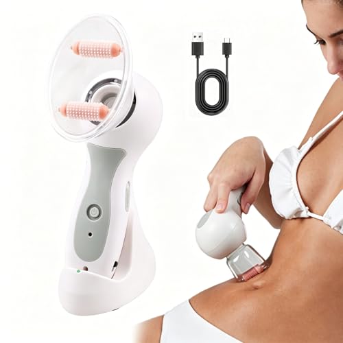 Masajeador de vacío anticelulíticoHexoSkin, masajeador de drenaje linfático inalámbrico portátil de doble copa, máquina anticelulítica de tejido profundo para reafirmar la piel y el cuerpo. (B)