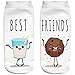 Produktbild Ferocity Lustige Socken Sneaker Halbsocken Strümpfe Sportsocken Füßlinge mit Motiv 3D Milk and Cookie [001]