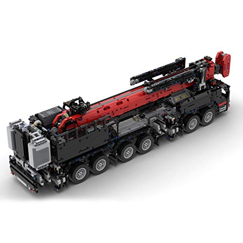 MAZOZ Technic Geländegängiger Kranwagen, 4325Teile 2.4G 1:26 Grove GMK6400 III Kran klemmbausteine Technik Kran… – Bild 4