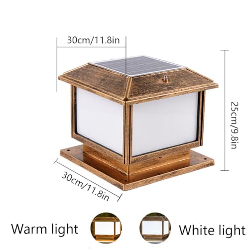 Lámpara solar de poste exterior impermeable para iluminar patios oscuros 4