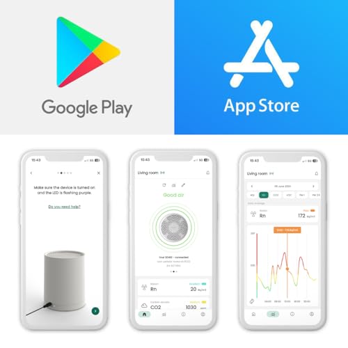 Radoff-Sense-Air-Quality-Monitor-Radon-Detector-with-CO2-VOC-PM-Meters-Alexa-Devices-Smart-Home-Gadgets-with-Room-Thermometer-Humidity-Meter-Atmospheric-Pressure-Sensor-WiFi-Connection