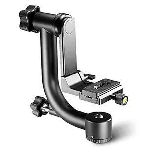 Neewer Metal 360 degree Panoramic Gimbal Tripod Head with Arca-Swiss Standard for Digital SLR Cameras up to 30lbs/13.6 kg