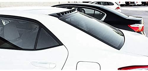 Miniatura 5 de Tapa trasera para alerón de aleta de tiburón compatible con Toyota Corolla 2013 2014 2015 2016 2017, 100% fibra de carbono real, estilo JDM EVO,