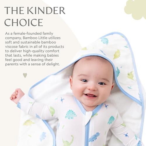 Image of Bamboo Little Soft Baby Footie Pajamas, Baby Clothes, Newborn Sleepers, 95% Viscose and 5% Spandex, 0-24 Months