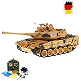 [page_title]-German Leopard 2 A6 - RC ferngesteuerter 1/18 Panzer mit BB-Airsoft Schussfunktion,Komplett-Set,Munition