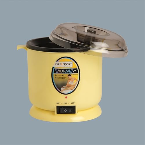Image of Ozomax Away Wax Heater, Professional-Grade Wax Warmer with Non-Stick Plates for Easy Wax Removal, Hair Removal, Waxing, Fast Heating, Autocut Off, Safe, Durable, Salon, Spa, and Home Use