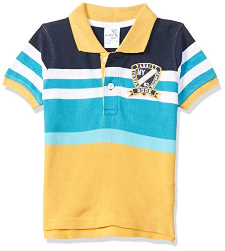 Image of Max Boys Colourblocked Polo T-Shirt