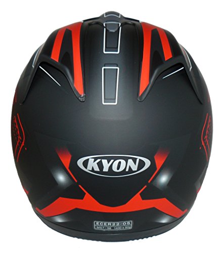 Casque H510 flèche finition rouge mat design aérodynamique S - 6