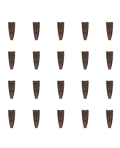 Craftdady 100Pcs Snap Bail Pinch Clip Clasps Antique Bronze 11x4mm