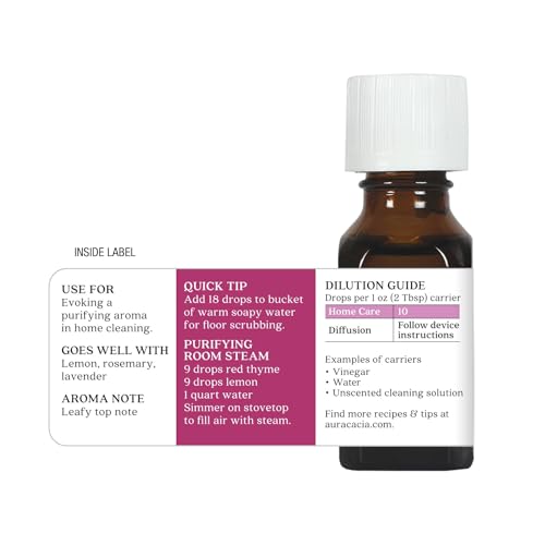 Aceite Esencial de Tomillo Rojo Aura Cacia 0.5 Fl Oz miniatura 6