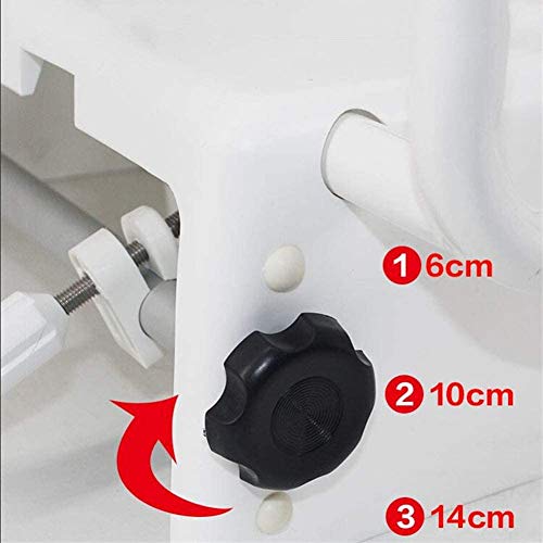 Asiento Elevado para Inodoro con Asas, Fácil de Transportar, Ayuda para Movilidad con Tapa para Personas Mayores, Embarazadas o con Necesidad de Mayor Altura miniatura 4
