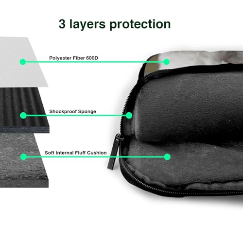 Bolso maletín para laptop negro para hombre y mujer miniatura 6