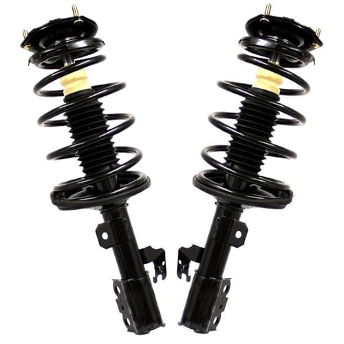 Image of Detroit Axle - AWD Struts Kit for 2010-2013 Toyota Highlander [3.5L], 4 Front Rear Struts with Coil Spring Assembly 2 Front Sway Bar Links 2011 2012 Replacement Suspension Kit