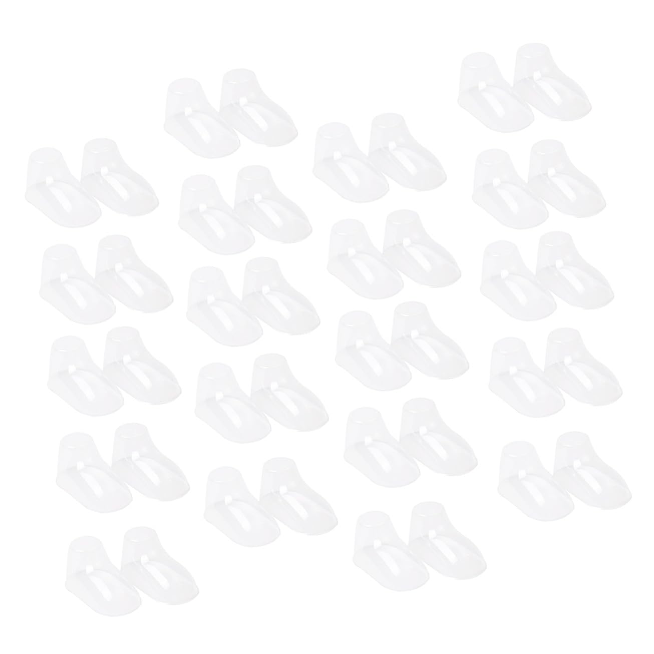 Hemobllo 100 pièces Embauchoirs Garçon Fille Transparent Plastique pour Affichage Chaussettes et Pantoufles Tout-petits Protection Forme Pied