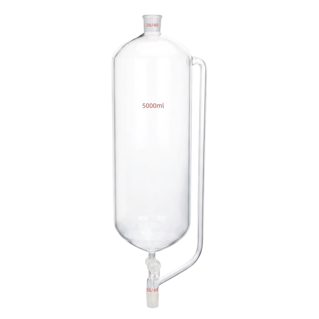 Embudo Goteo Igualación Presión Vidrio Borosilicato Adición Lab-5000mL 40#