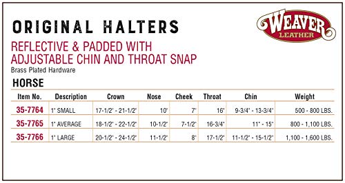 Weaver Leather Cavalo de nylon acolchoado ajustável, vermelho, cavalo grande de 2,5 cm