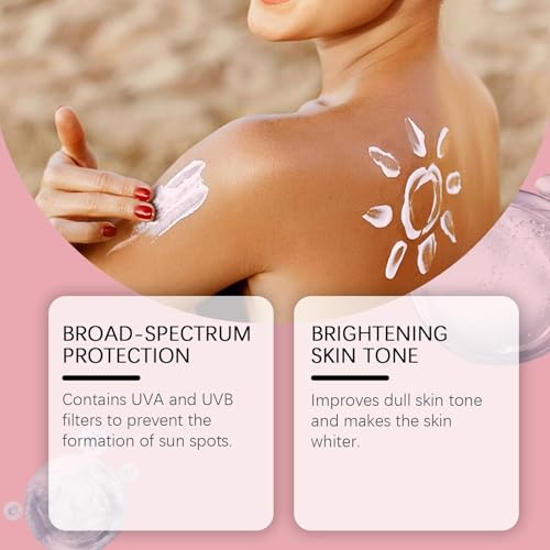 Generic SPF 50+ PA++++ Radiant Pink Tone Up Sun Cream, Brightening Hydrating UV Protection with Glutathione & Sodium DNA, Lightweight Non-Greasy Broad Spectrum Sun Care for Face, 50G