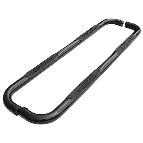 Freemotor802 Compatible With 2005-2023 Toyota Tacoma Double Cab 3" Running Boards, Round Style Black Powder Coated Side Steps Nerf Bar 2006 2007 2008 2009 2010 2011 2012 2013 #TOP3
