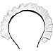 MAYSONG Women's Maid Cosplay Hair Hoop Gothic Headband