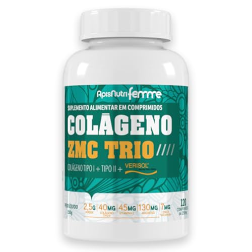 Apisnutri Colágeno Zmc Trio Verisol + Tipo I + Tipo Ii 1250Mg (120 Caps)