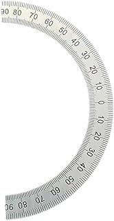 1PC New Half Round dial Stainless Steel Symmetrical Angle Ruler 95x74x1MM