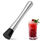 8 Inches Professional Muddler for Cocktails Set - Stainless Steel Muddler Old Fashioned Cocktail Kit