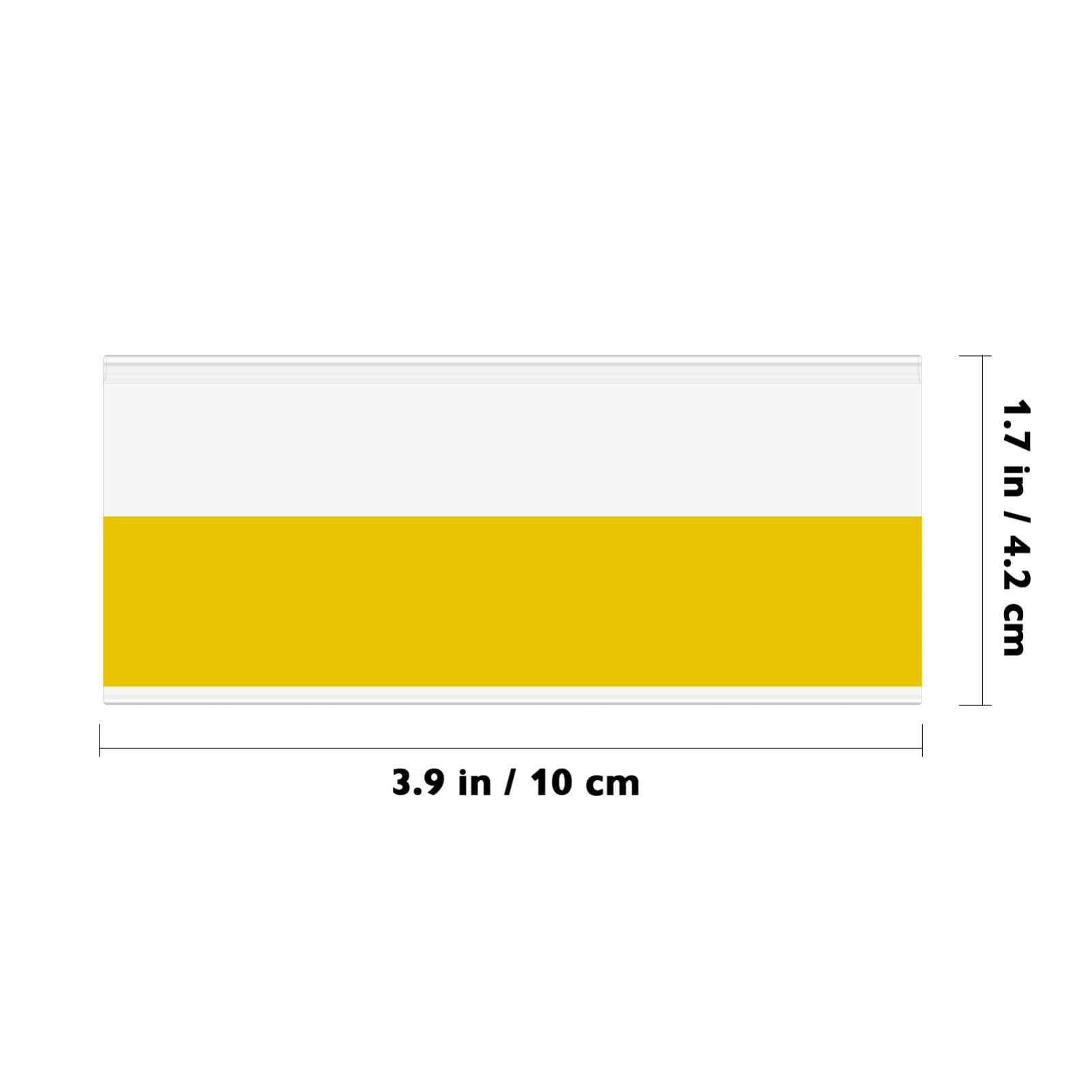 50 Pz Titolari di Etichette Adesivo Mensola Tag Trasparente Tasche Holder Scaffale Prezzo Tag Holder Scaffalature Display Prezzi per La Dispensa di Vendita Dettaglio di