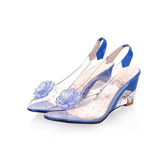 MFairy Wedge Heel Jelly Shoes Spring/Summer Low Heel Sandals