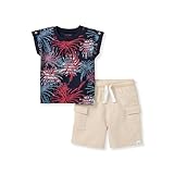 Burt's Bees Baby Baby Boys' Shirt and Pant Set, Top & Bottom Outfit Bundle, 100% Organic Cotton