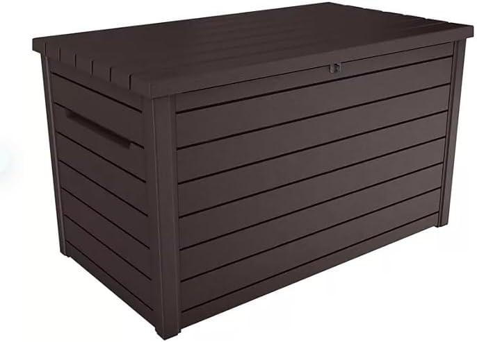 Generic 230-Gallon XXL Deck Storage Box Outdoor Patio Container (White)