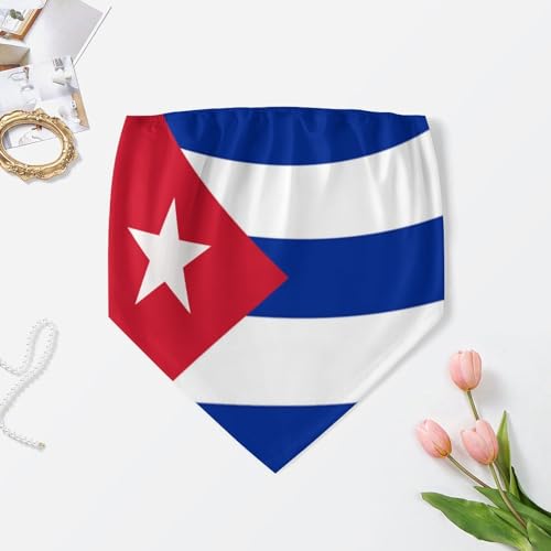Puerto Rico Flag Women's Sexy Breast Bikini, Elastic Word Shoulders Irregular Triangular Scarf Tube Top Bottom Vest Top3