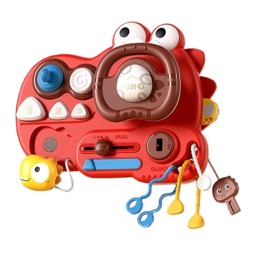 Jouet de volant en bois et planche fidget d'éveil pour enfant